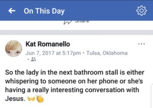 lady in the stall