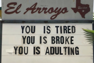 you is adulting