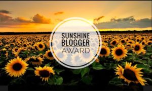 Sunshine Blogger award