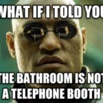 bathroom phone booth