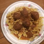 meatballs and gravy